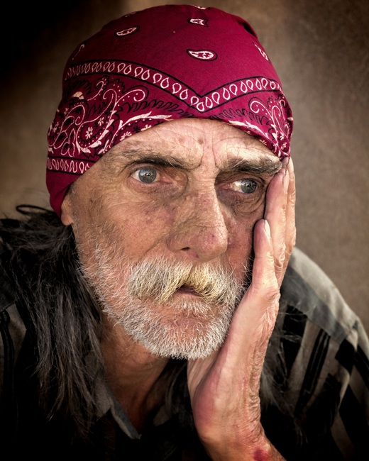 image of a stressed or bewildered man